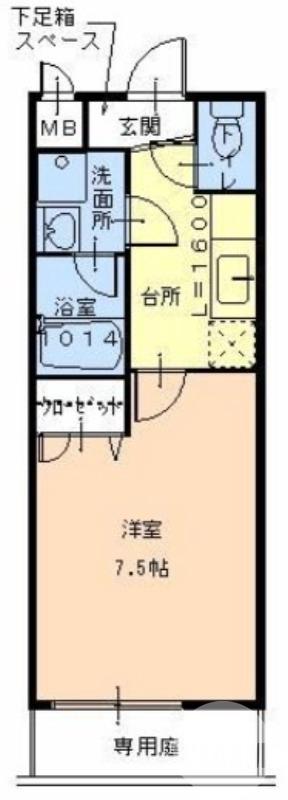 鳳東町の完工年月(2008年6月)築の賃貸アパートの間取り