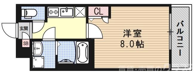 グランカーサ京都駅前の間取り