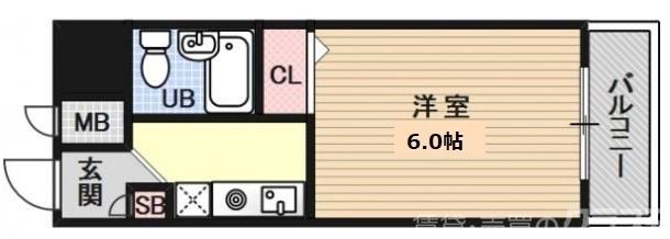 エスリード京都河原町第3の間取り