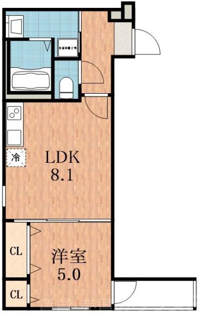 西住之江の完工年月(2021年5月)築の賃貸アパートの間取り