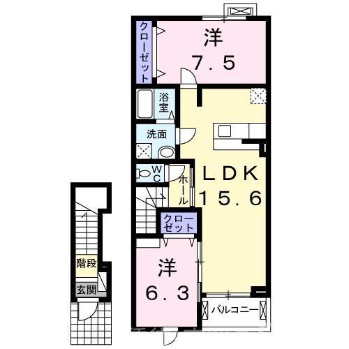 フォレスタ1の間取り