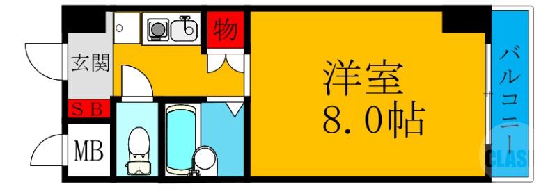 瑞光の完工年月(1989年2月)築の賃貸マンションの間取り