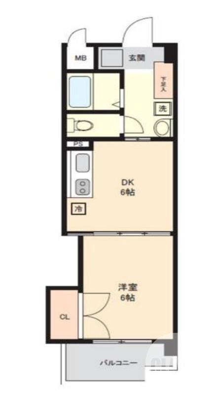長曽根町の完工年月(2003年3月)築の賃貸マンションの間取り