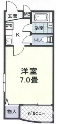 寺地町東の完工年月(1997年8月)築の賃貸マンションの間取り