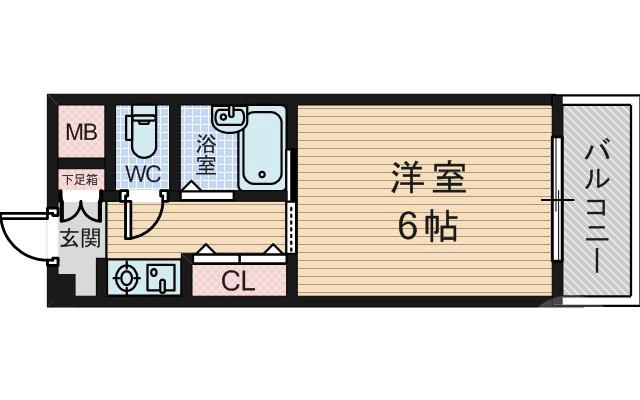 小松の完工年月(1999年5月)築の賃貸マンションの間取り
