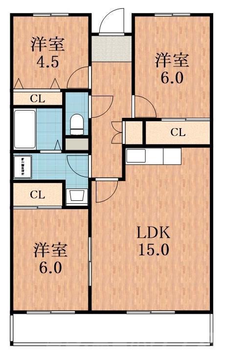 南住吉の完工年月(1992年9月)築の賃貸マンションの間取り