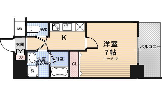 アスヴェル京都外大前の間取り