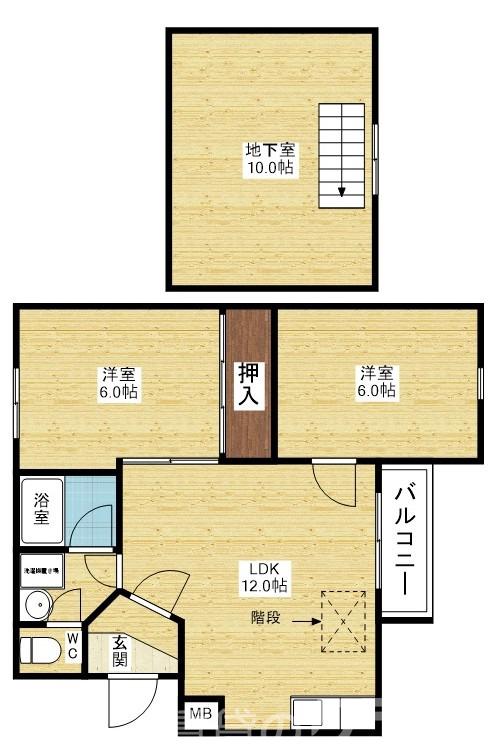 パティオ小松の間取り
