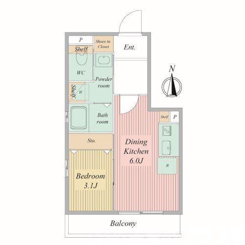 Live Flat京都西院の間取り