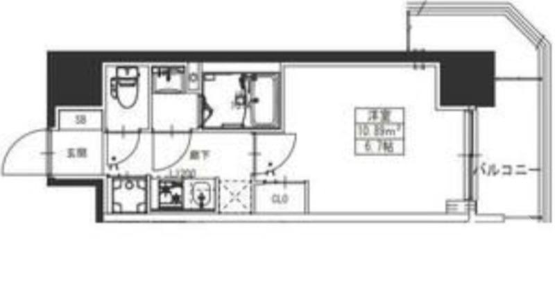 出島海岸通の完工年月(2025年9月)築の賃貸マンションの間取り