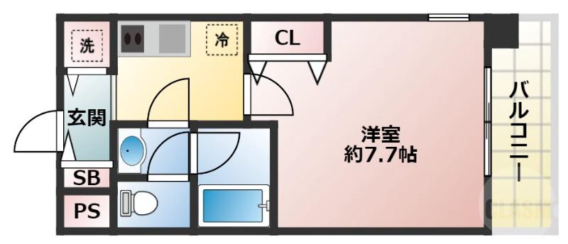 東明マンション新東の間取り