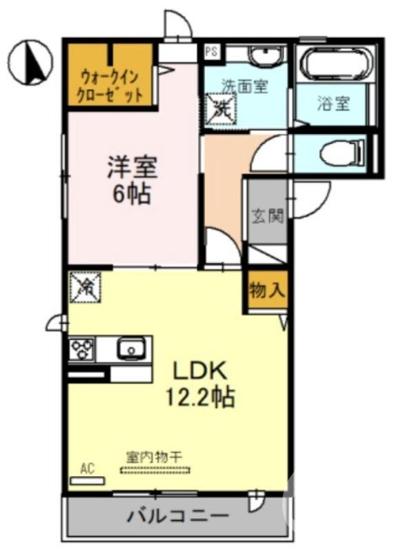蔵前町の完工年月(2021年7月)築の賃貸アパートの間取り