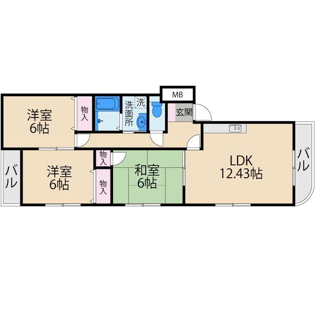 パステルIKEDAの間取り