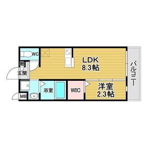 蔵垣内の完工年月(2026年7月)築の賃貸アパートの間取り