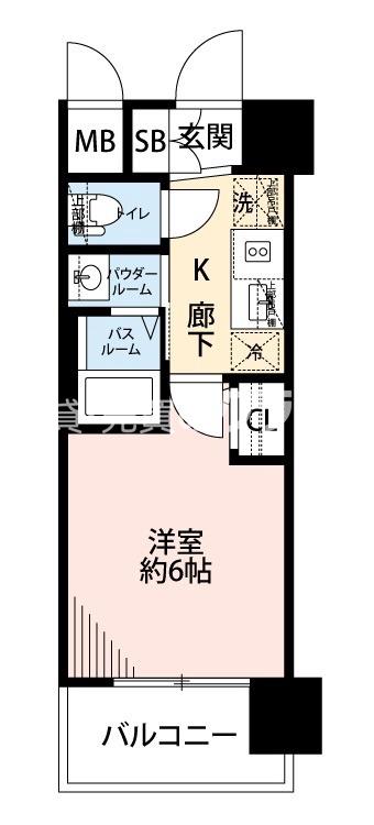 九条の完工年月(2023年3月)築の賃貸マンションの間取り