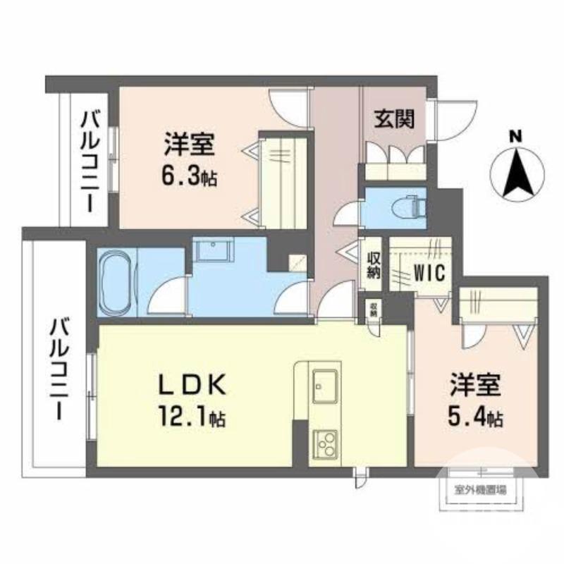 長曽根町の完工年月(2024年9月)築の賃貸マンションの間取り