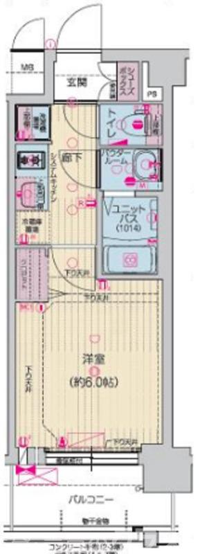 プレサンスTHE KYOTO東福寺EASTの間取り