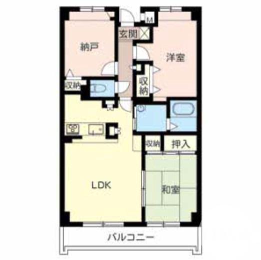 向陵西町の完工年月(2005年5月)築の賃貸マンションの間取り