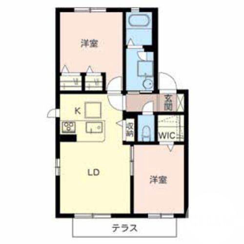 菩提町の完工年月(2007年9月)築の賃貸アパートの間取り