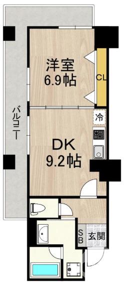 北花田口町の完工年月(2010年3月)築の賃貸マンションの間取り