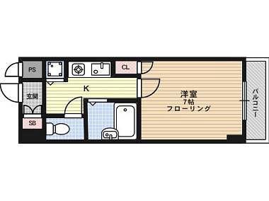 リーガル京都御所西の間取り
