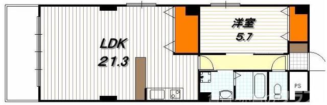 THE RESIDENCE二条駅北の間取り