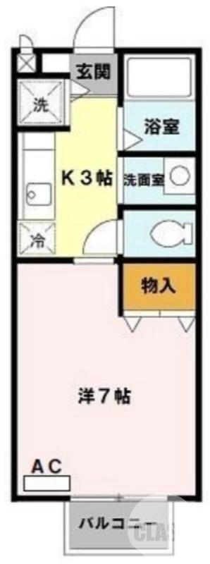 黒土町の完工年月(1998年5月)築の賃貸アパートの間取り