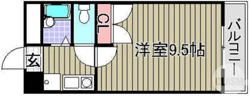 北長尾町の完工年月(1997年3月)築の賃貸マンションの間取り