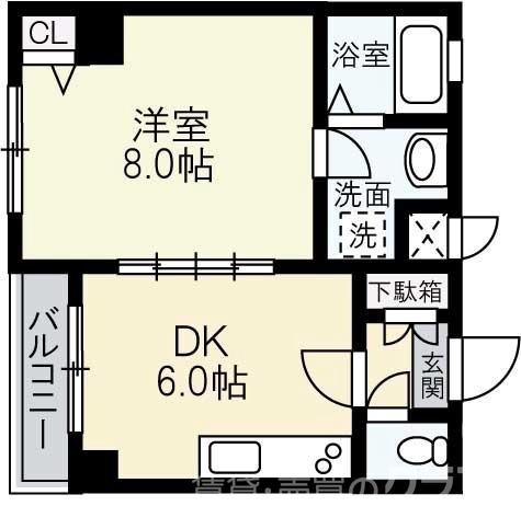 AFICION堀川の間取り