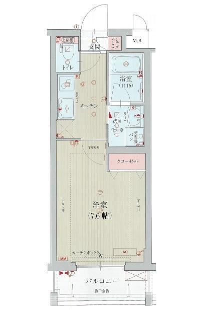 ベラジオ京都西院ウエストシティの間取り