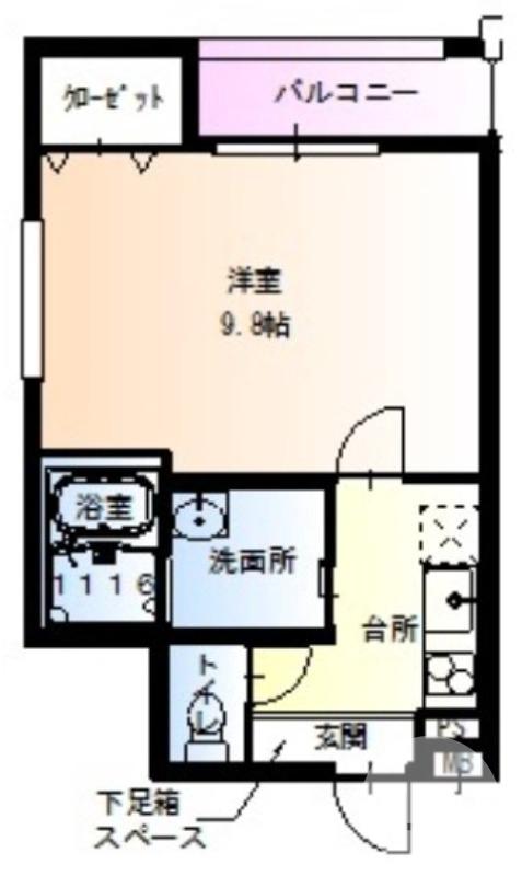 南長尾町の完工年月(2018年7月)築の賃貸アパートの間取り