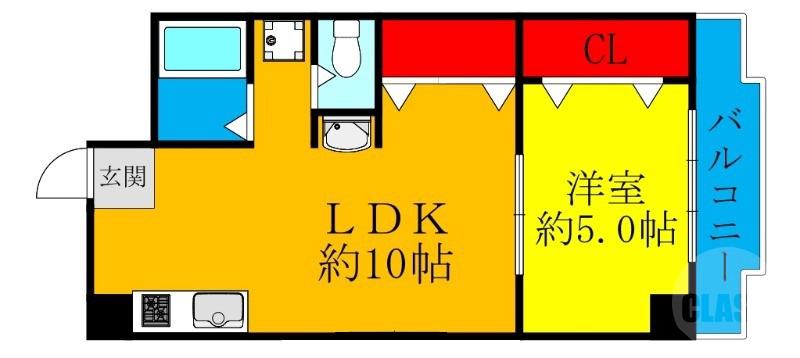 豊新の完工年月(1979年11月)築の賃貸マンションの間取り