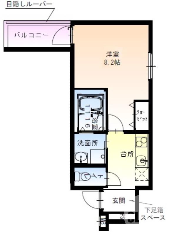 南島町の完工年月(2022年1月)築の賃貸アパートの間取り