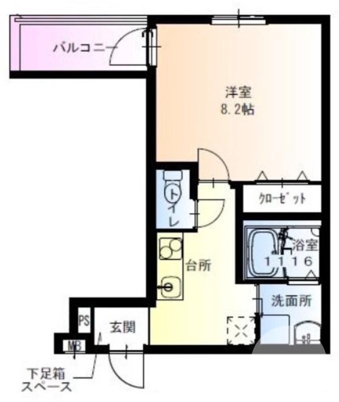 鳳中町の完工年月(2023年5月)築の賃貸アパートの間取り