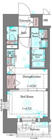 プラシード京都の間取り