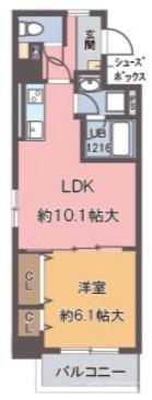 長吉長原西の完工年月(2015年3月)築の賃貸マンションの間取り