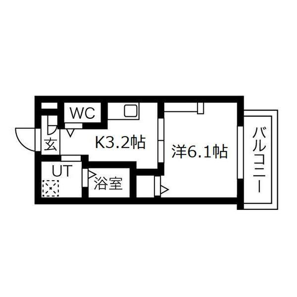 向陵東町の完工年月(2024年4月)築の賃貸マンションの間取り