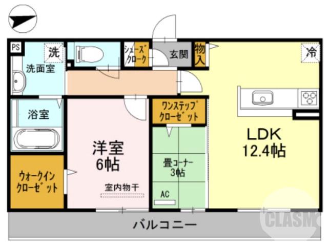 浜寺石津町東の完工年月(2016年9月)築の賃貸アパートの間取り