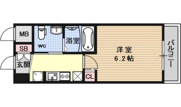 エステムプラザ京都聚楽第雅邸の間取り