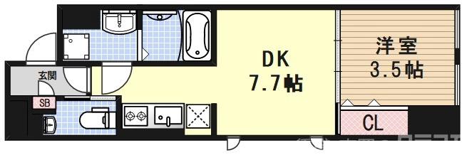 STANDZ京都駅西の間取り