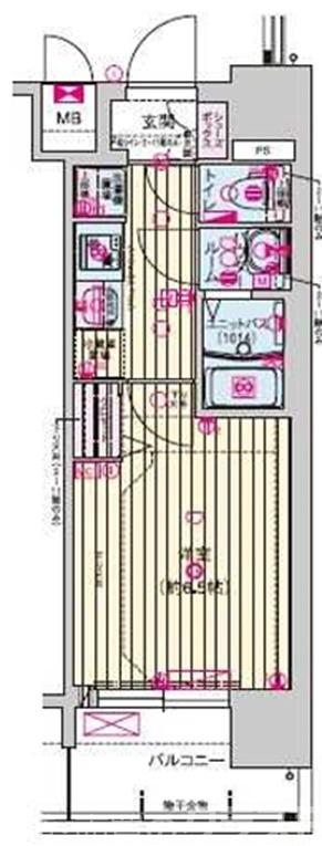 プレサンスTHE KYOTO新町通の間取り