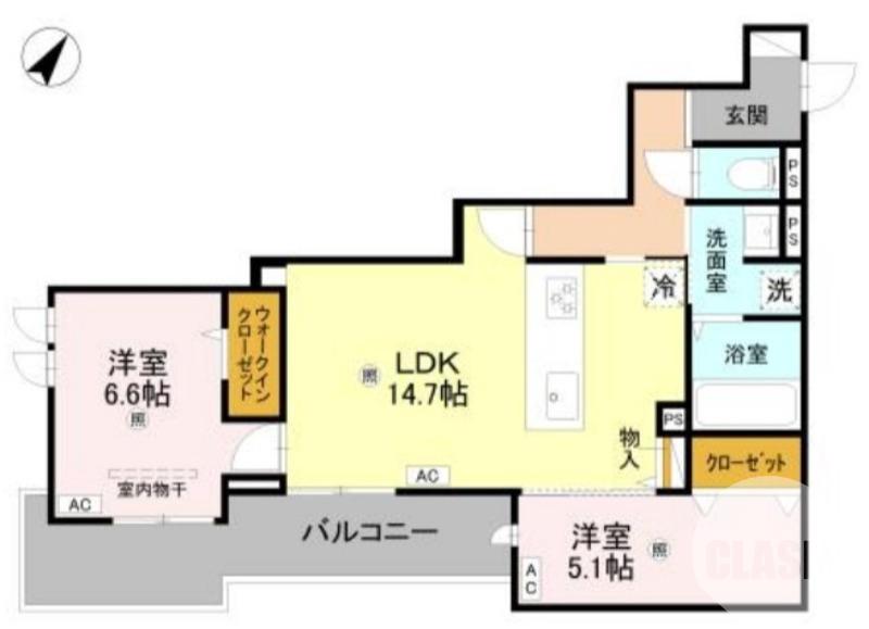 中百舌鳥町の完工年月(2026年8月)築の賃貸アパートの間取り