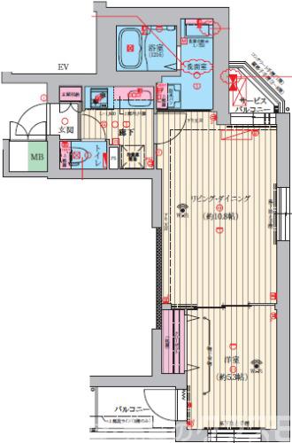 ファーストフィオーレ京都コーヴォの間取り