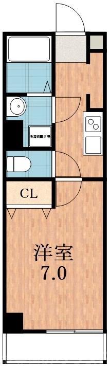 阪南町の完工年月(2015年7月)築の賃貸マンションの間取り