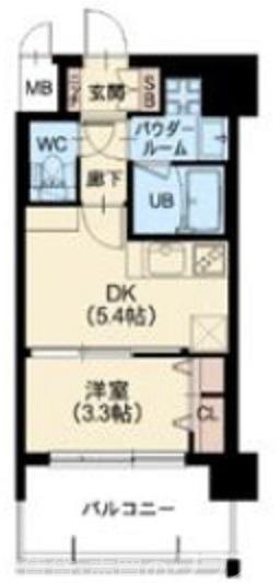 クレアドーレ京都二条の間取り