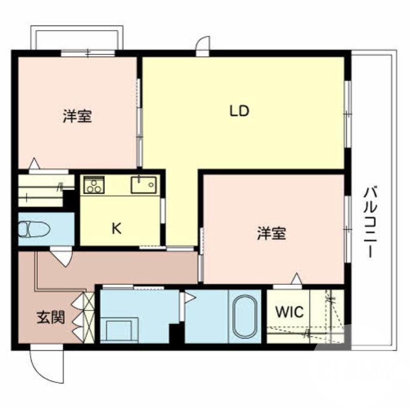 百舌鳥赤畑町の完工年月(2018年11月)築の賃貸マンションの間取り
