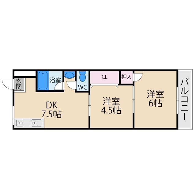 土佐ビル2の間取り