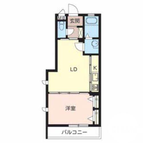 車之町東の完工年月(2010年2月)築の賃貸マンションの間取り