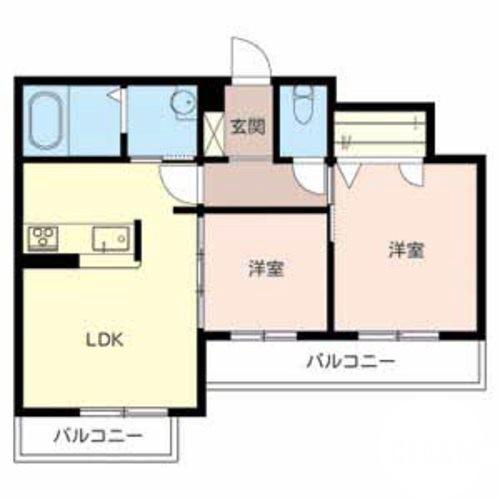 深井東町の完工年月(2010年1月)築の賃貸アパートの間取り