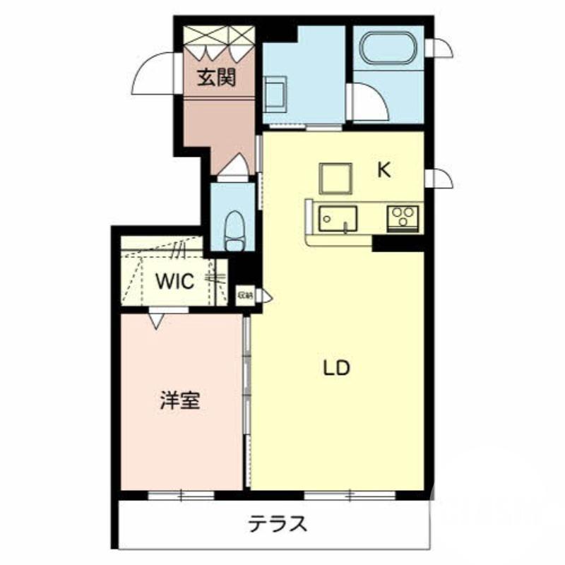 西野の完工年月(2019年11月)築の賃貸マンションの間取り